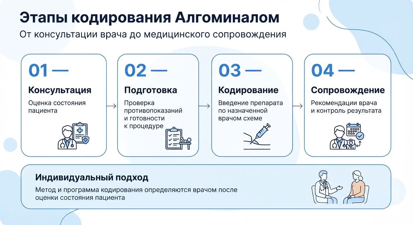Кодирование препаратом «Алгоминал» в Усть-Куте инфографика